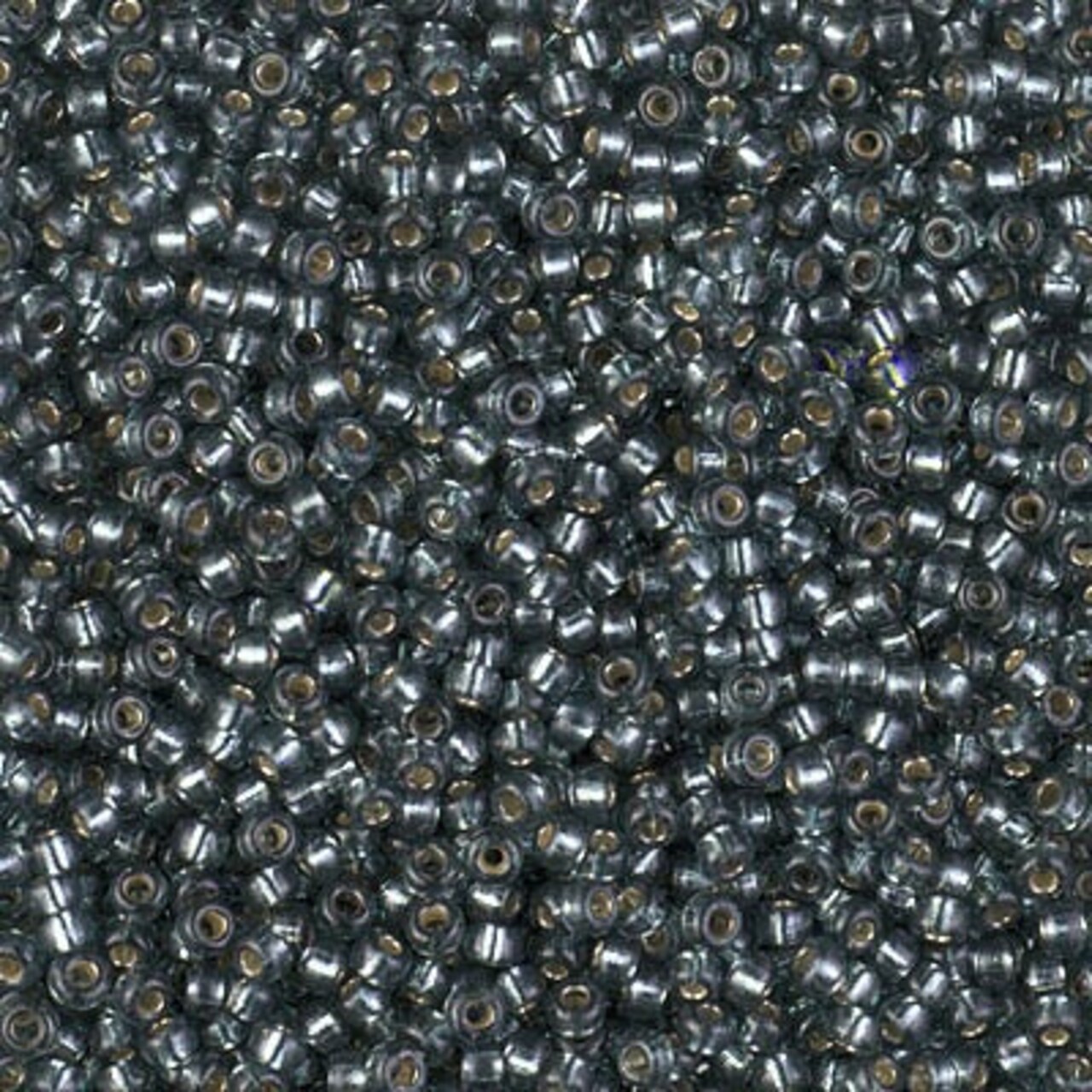 Miyuki 11 Round Seed Bead, 11-4275, Duracoat Silverlined Dyed Light Blue Steel, 13 grams